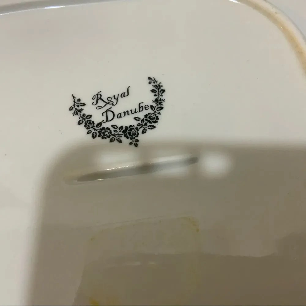 Royal Danube English Rose Square Handled Cake Plate 10,5